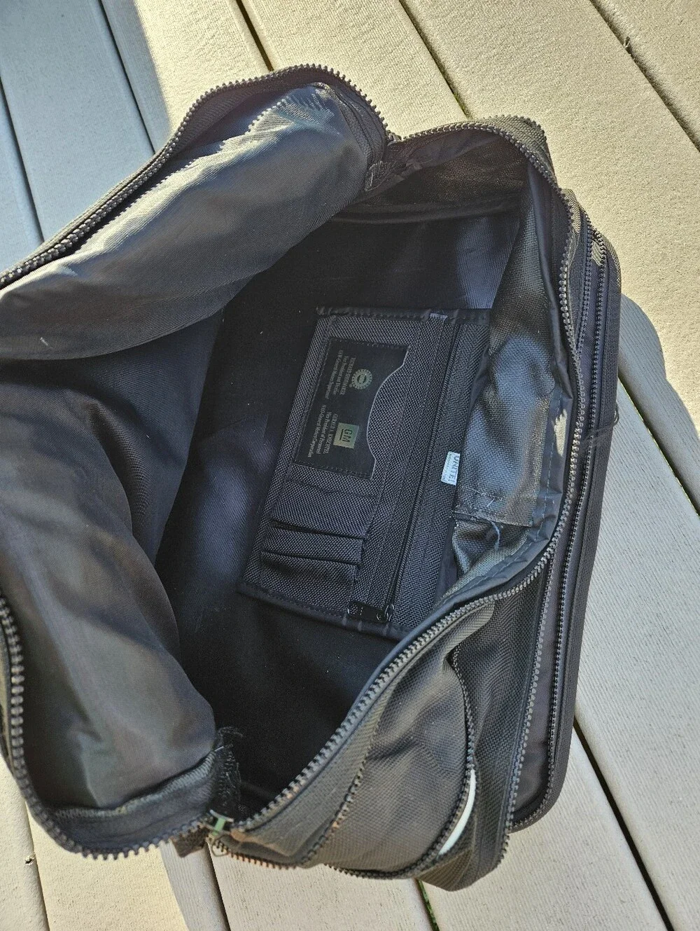 VTG Made in USA Ballistic Nylon Briefcase Black Tactical Travel Laptop Messenger